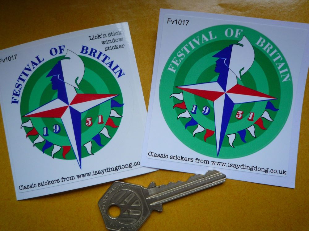 Festival of Britain 1951 Car or Window Sticker. 2.5".