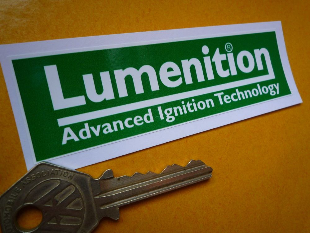 Lumenition Ignition Green Sticker. 4".