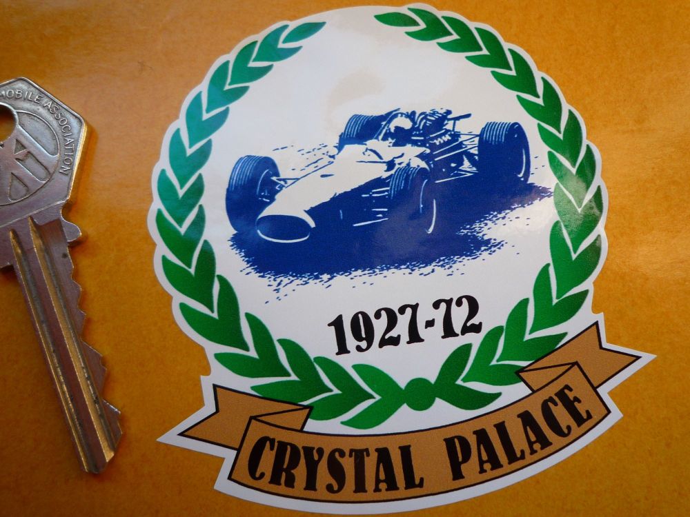 Crystal Palace Circuit London 1927-1972 Garland Sticker 3"