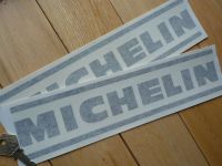 Michelin Cut Vinyl Lined Text Stickers. 12" Pair.