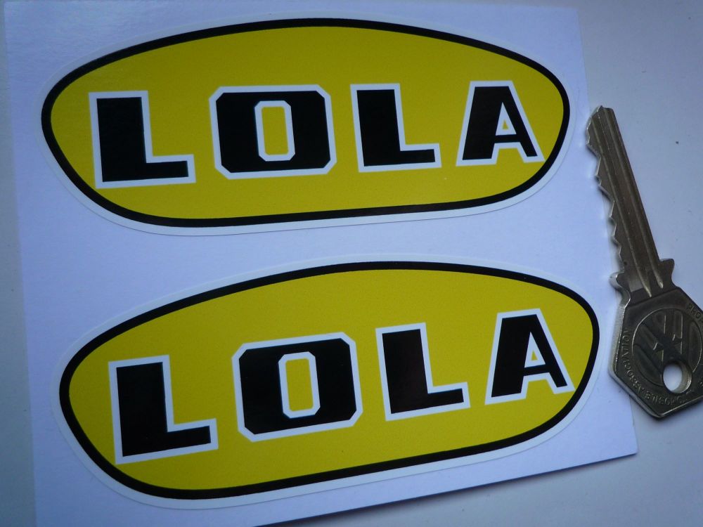 Lola Older Style Oval Stickers. 4