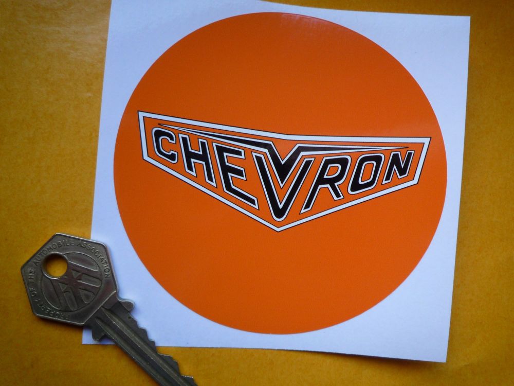 Chevron Cars circular Style Sticker. 4
