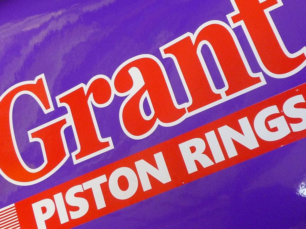 Grant Piston Rings Large Car Sticker. 12".