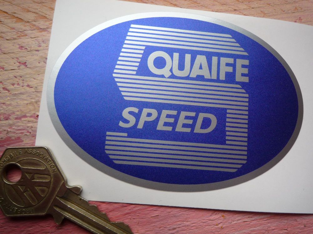 Quaife 5 Speed Oval Shaped Sticker. 3.75".
