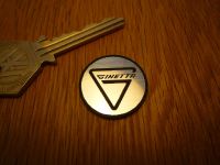 Ginetta Logo Circular Laser Cut Self Adhesive Car Badge - Silver - 14mm or 25mm