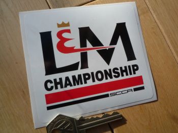 L&M Championship SCCA Sticker. 4".