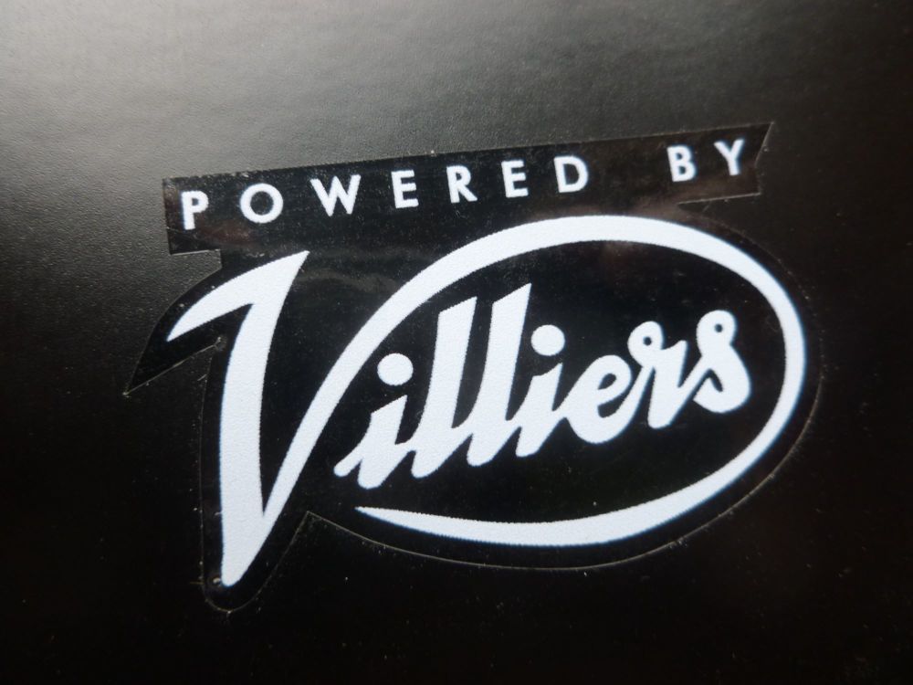 Villiers POWERED BY VILLIERS Clear Stickers. 2