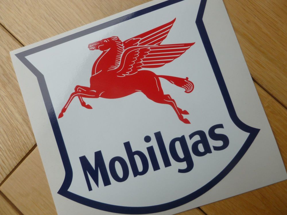 Mobil Mobilgas Shield Sticker - 6" or 8"
