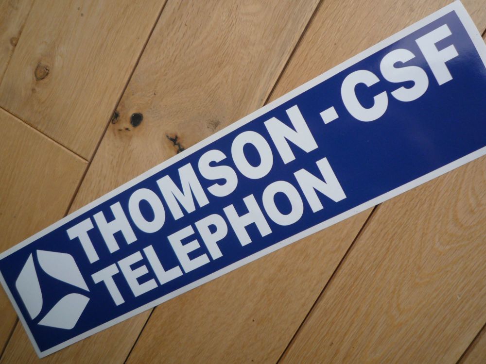 THOMSON- CSF TELEPHON Group C sportscars sponsors Sticker. 350mm.