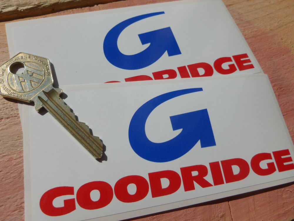 Goodridge pair of old style stickers 5
