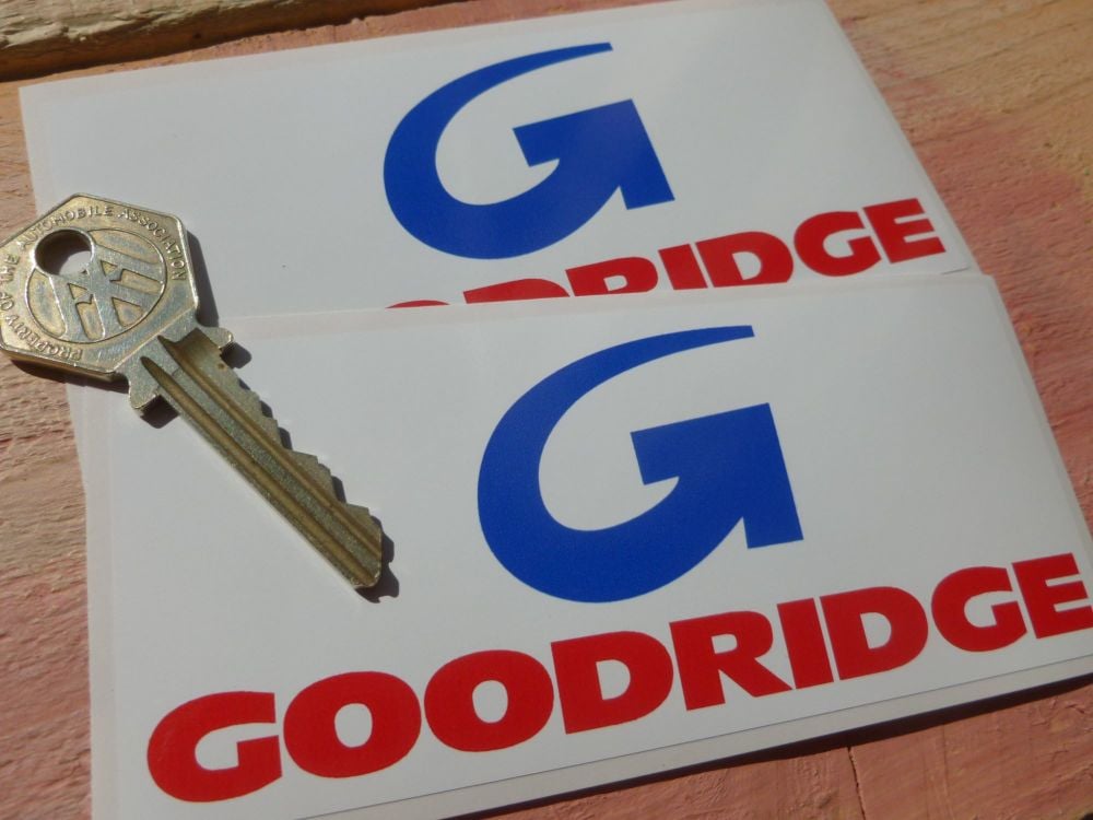 Goodridge Old Style Stickers. 5" Pair.