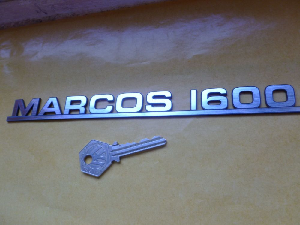 Marcos 1600 Script Style Laser Cut Self Adhesive Car Badge. 8.75