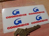 Goodridge Old Style Oblong Stickers. Set of 4. 2
