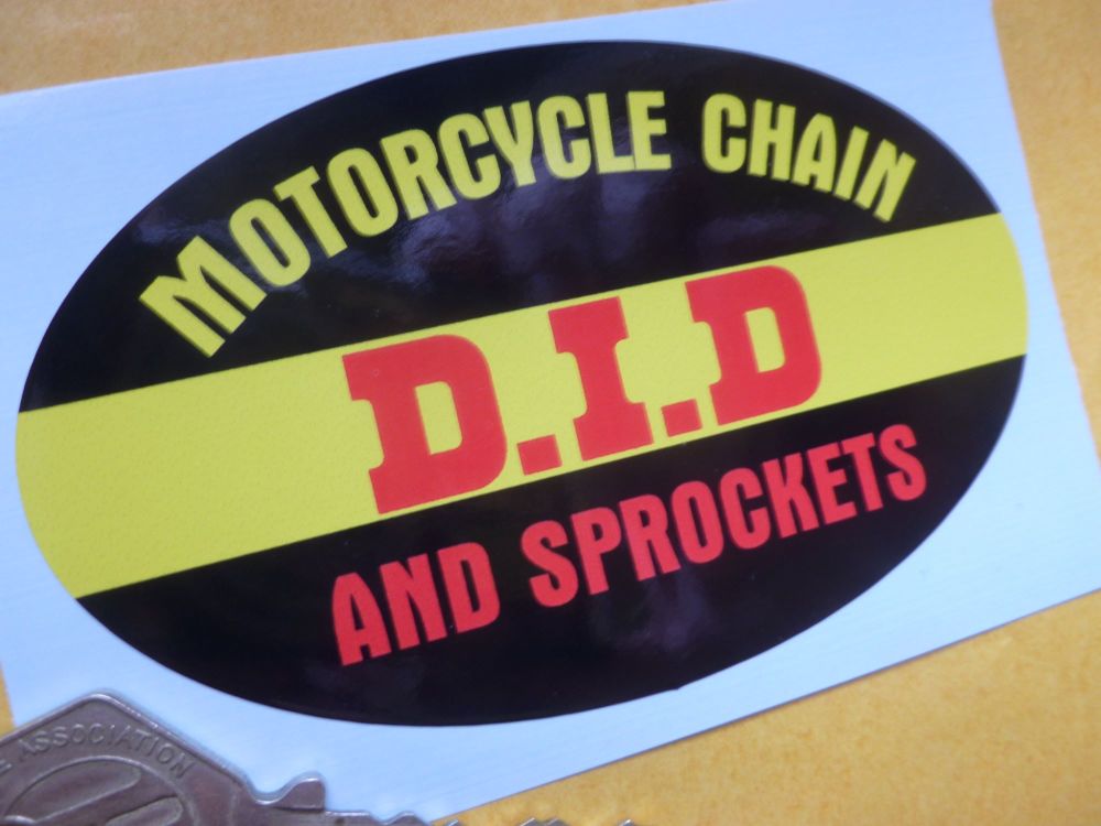 D.I.D Motorcycle Oval Chain & Rim Sticker. 4