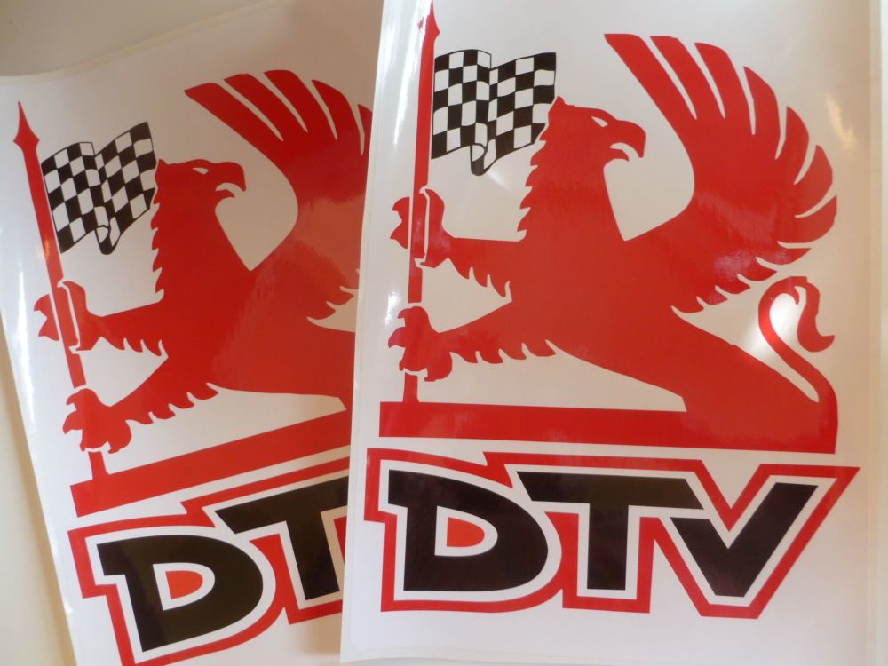 Vauxhall Dealer Team DTV Griffin Logo Stickers - 16" Pair