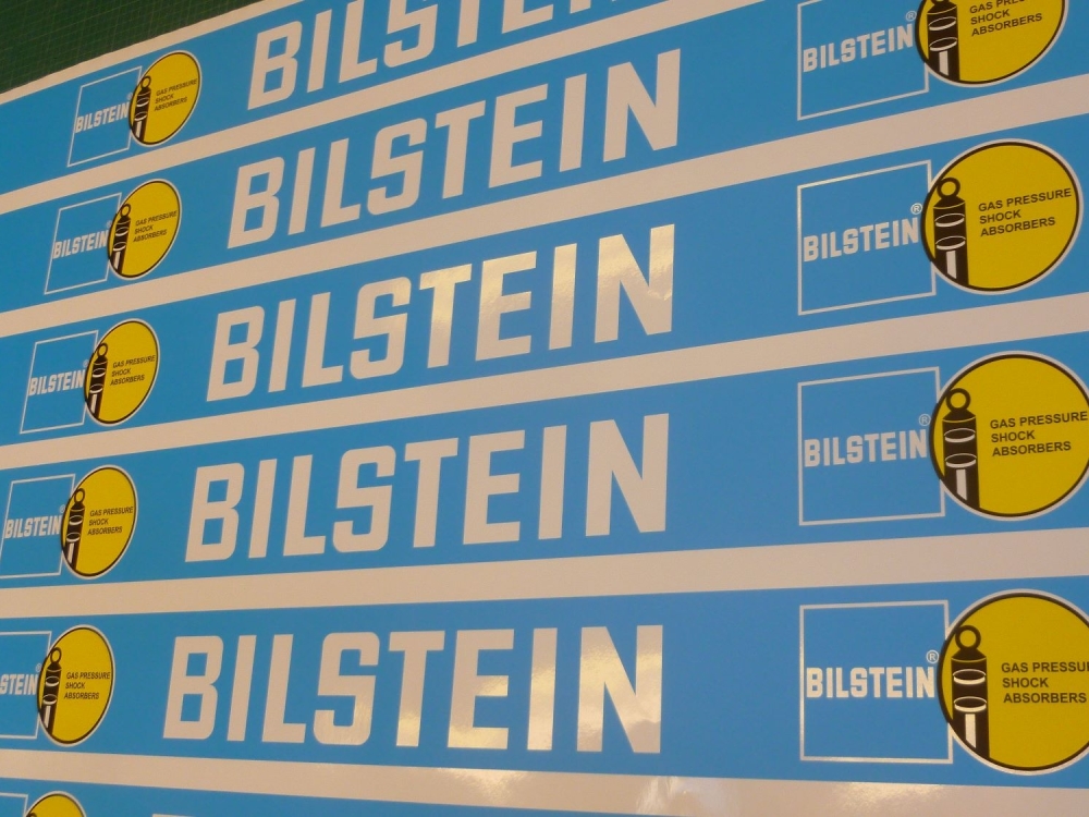 Bilstein Race & Rally coloured Screentop Sunstrip Visor. 55