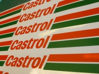 Castrol Race & Rally Coloured Screentop Sunstrip Visor. 55