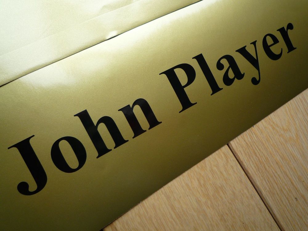 John Player Cut Text Sticker. 8
