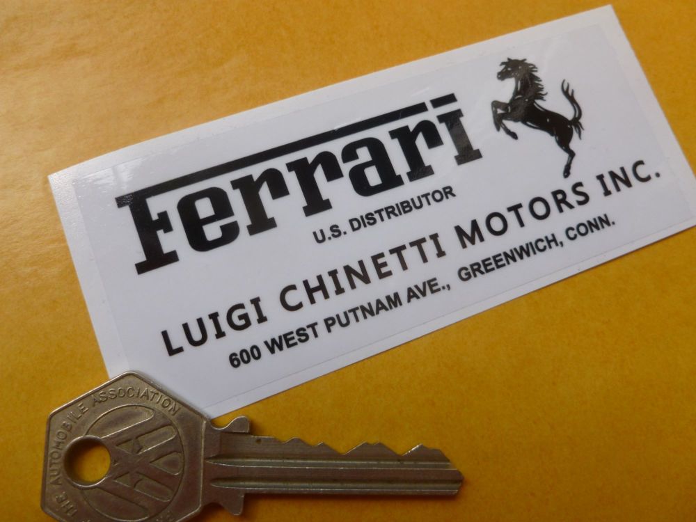 Ferrari Luigi Chinetti Motors Inc Sticker. 4