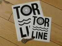 Tor Line Channel Ferry Race & Rally Sponsor Sticker. 5" or 7.5".