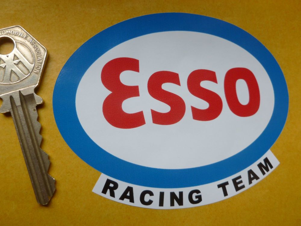 Esso Racing Team Oval Sticker. 4