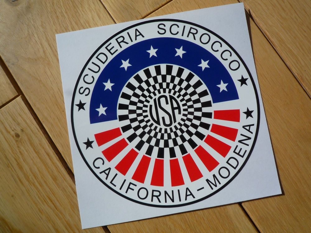 Scuderia Scirocco Circular Sticker. 5.75"
