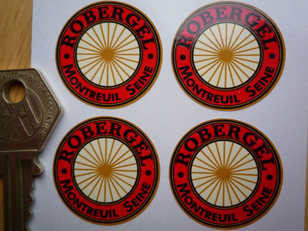 Robergel Wire Wheel Rim Detail Stickers. Set of 4. 30mm.