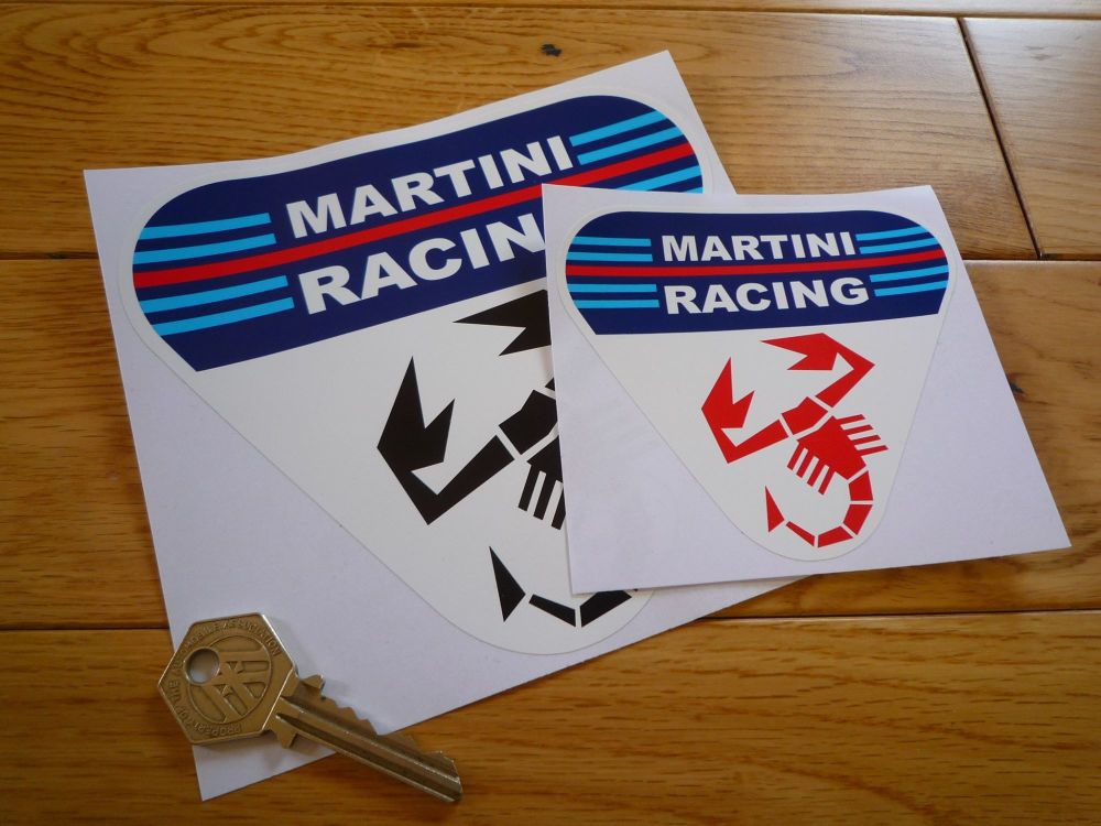 Abarth Martini Racing Triangle Sticker. 4
