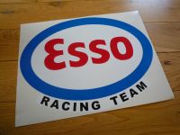 Esso Racing Team Oval Sticker. 12".
