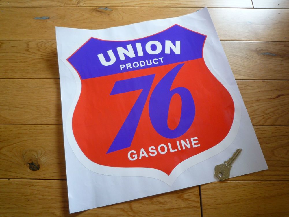 Union 76 Gasoline Shield Sticker. 12