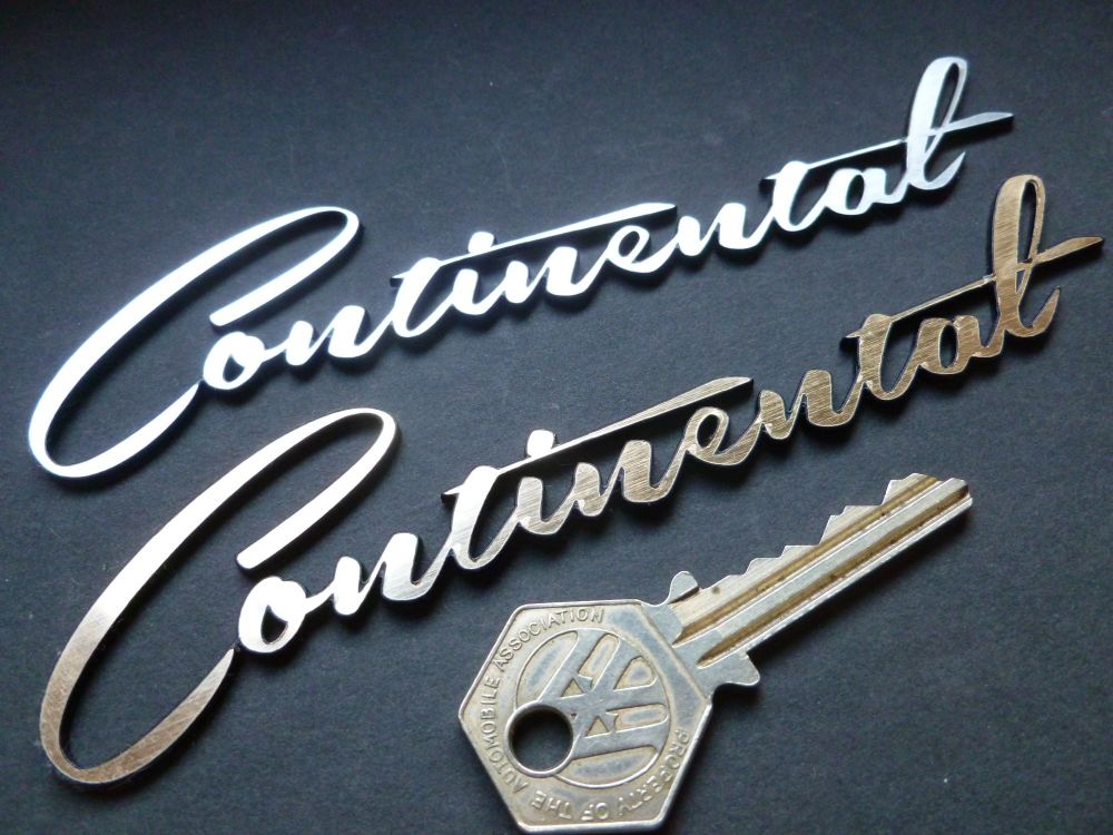 Continental Script Laser Cut Self Adhesive Car Badge. 145mm.