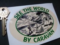 See The World By Caravan Classic Caravan Sticker. 5