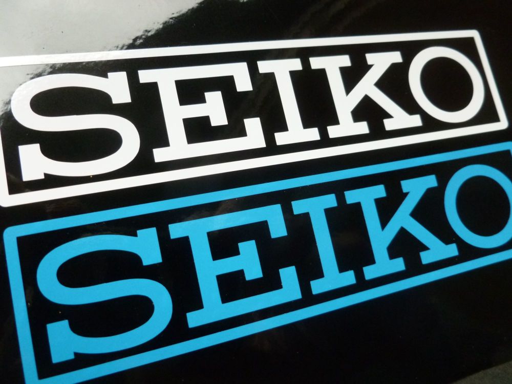 Seiko Cut Blue Vinyl  Coach-line Oblong Stickers. 5