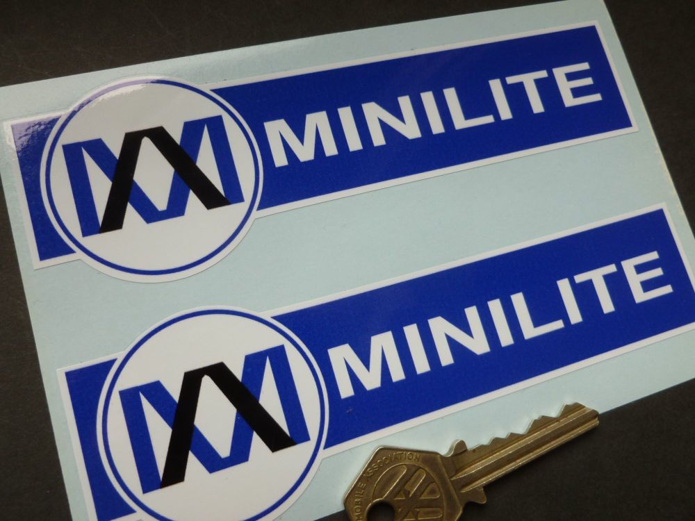 Minilite Blue & White Shaped Stickers. 6