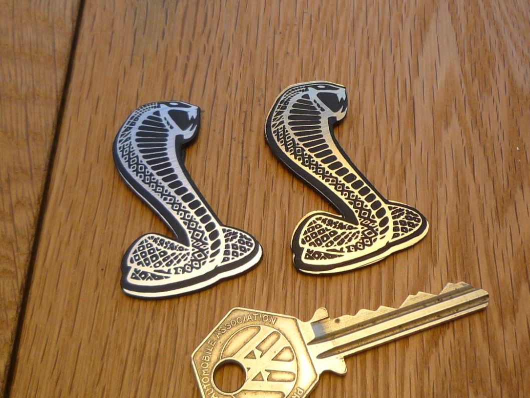 AC Cobra Shelby Snake Style Laser Cut Magnet. Silver or Gold. 2