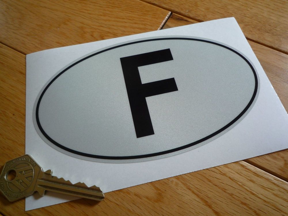F Reflective with Black Outline ID Plate Sticker. 6