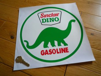 Sinclair Dino Gasoline Circular Large Sticker. 12".
