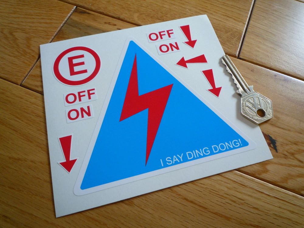 Electrical Switch ID & Extinguisher Sticker Set. 5".