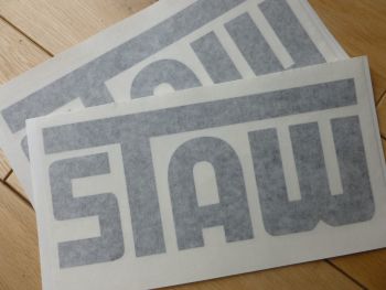 STAW Cut Vinyl Black or White Sticker. 8.5".