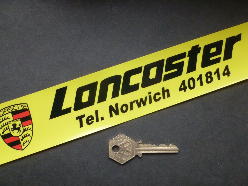 Lancaster Norwich Dealers Window Sticker. 10.5".