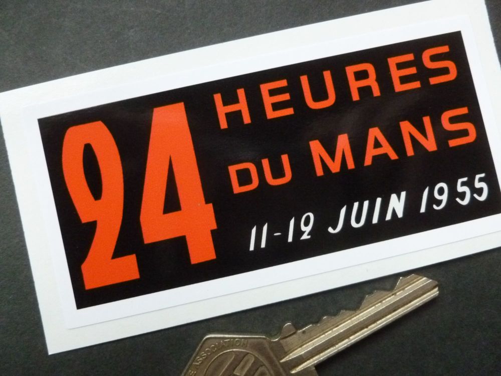 24 Heures Du Mans 1955 LeMans Le Mans Window or Body Sticker. 4".