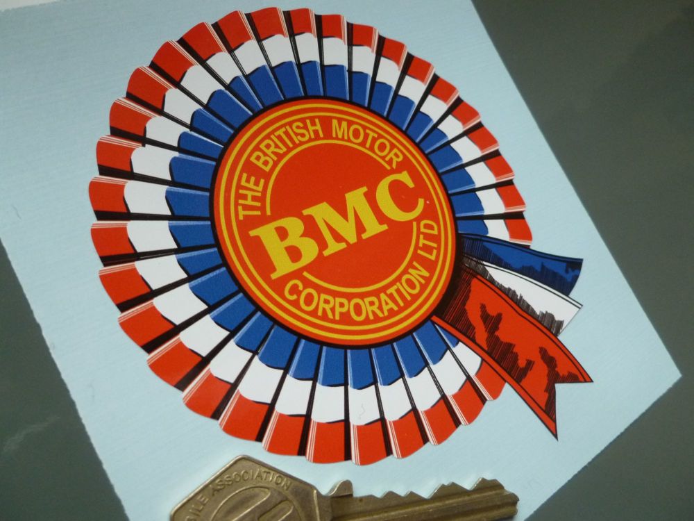 BMC Shaded Style Rosette Sticker. 4" or 6" Pair
