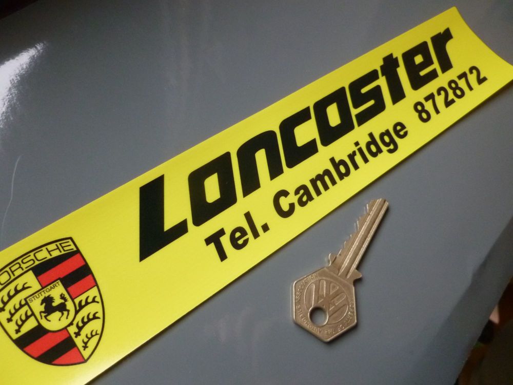 Lancaster Cambridge Dealers Window Sticker. 10.5".