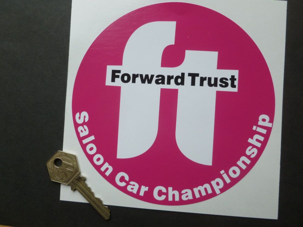Forward Trust Saloon Car Championship Sticker. 6".