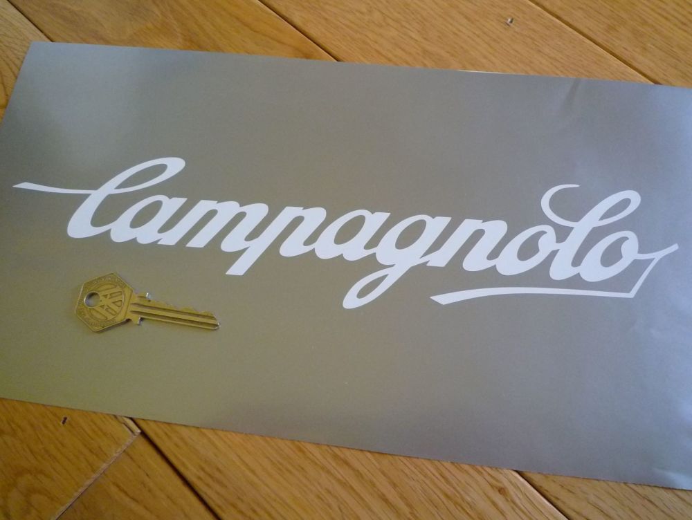 Campagnolo Cut Vinyl Script Style Sticker. 12