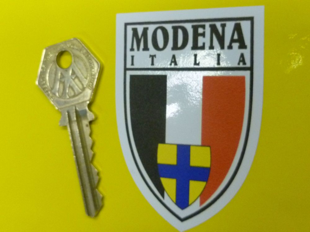 Modena Italia Crest Window or Car Body Sticker. 2.75".