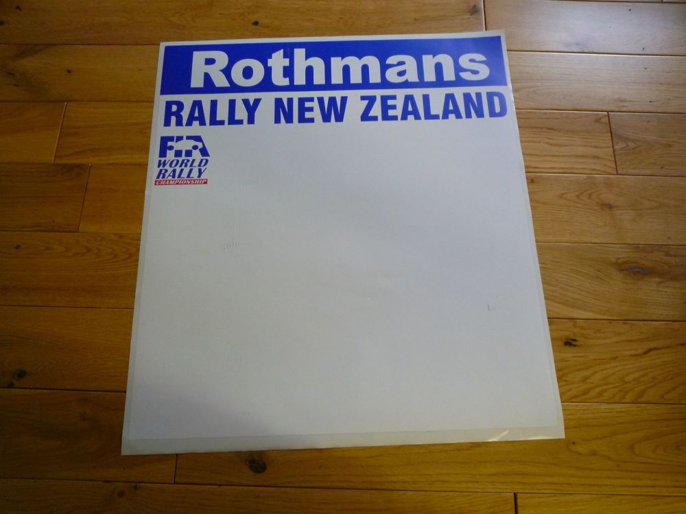 Rothmans Rally New Zealand Door Panel Sticker. Slight Second 270.