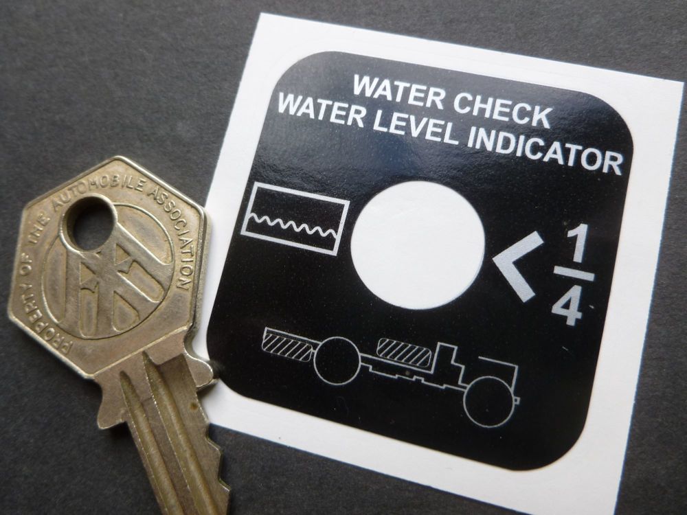 Rover Land Rover Water Check Water level Indicator Sticker. 42mm.