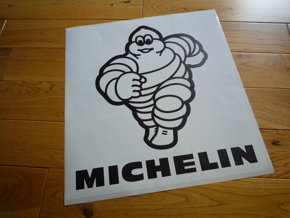 Michelin Running Bibendum Large Garage Sign Sticker. 14.5