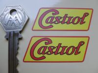 Castrol Vintage Oil Can Style Stickers. 2